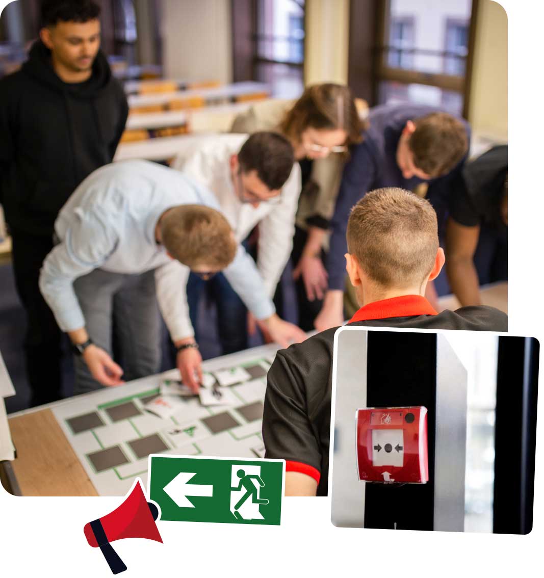 Formation évacuation guide file et serre file