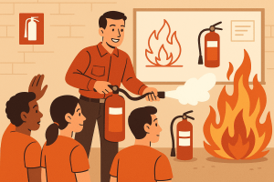 Photo en formation incendie