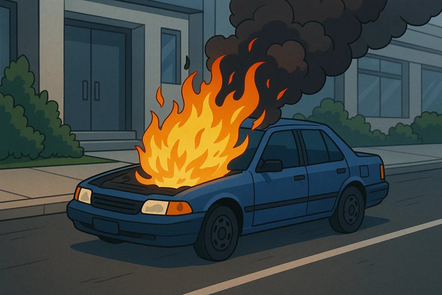 Feu de voiture