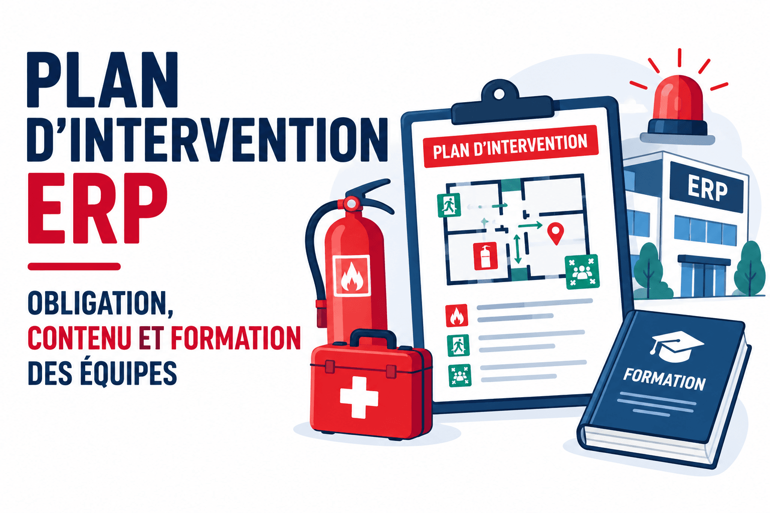 Plan d'intervention ERP conforme norme NF X08-070, formation des équipes par MSécurité Alsace
