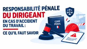 Responsabilit&eacute; p&eacute;nale du dirigeant en cas d'accident du travail
